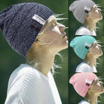 Hollow Out Knitting Hat 2017 Autumn Winter Women Sexy Lace balaclava Fashion Bottons beanie Hat for women